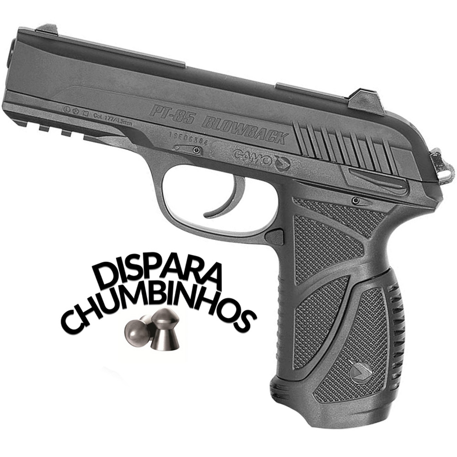 Pistola De Co Gamo Pt Blow Back Co Chumbinhos E Case