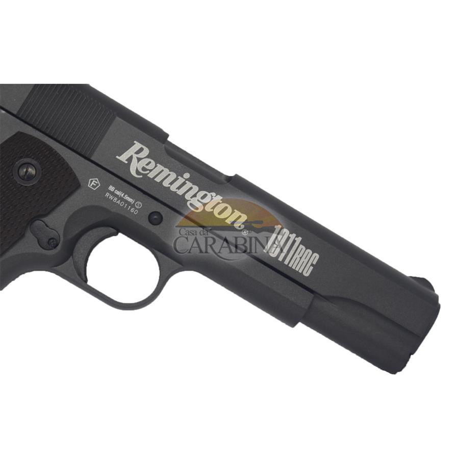 Pistola Co2 Remington 45 Full Metal Blow Back Casa Da Carabina