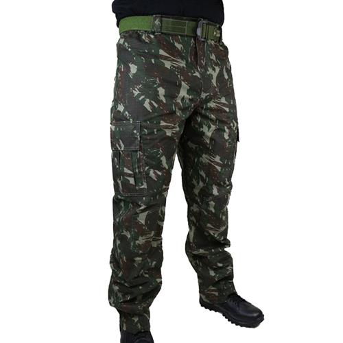 calça rip stop camuflada