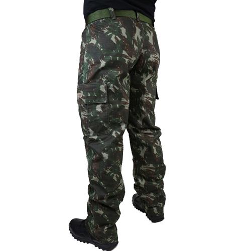 calça rip stop camuflada