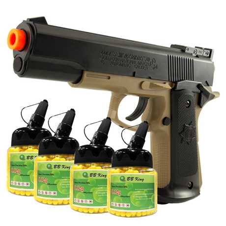 Revolver 357 Airsoft HFC Savaging Bull 6mm - Preto - Airsofts Brasil