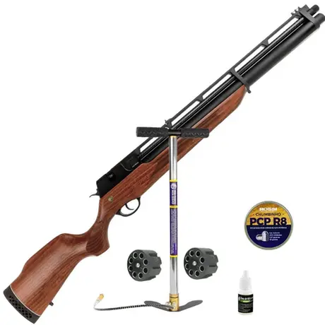 Carabina de Pressão PCP R8 Standard Rossi 5.5 + Bomba PCP