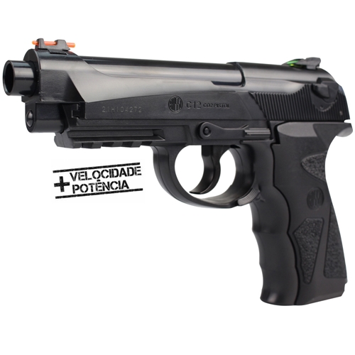 Pistola Rossi C12 Airsoft 6mm Beretta Co2 Kit