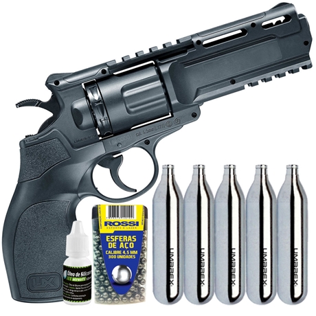 Revólver de Pressão Co2 Dan Wesson 357 6 Silver Niquelado 4.5mm -  Promoções da semana - Promoções