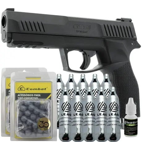 Pistola de Pressão e Paintball CO2 T4E TP .50 Gren 2 Umarex + 10 CO2 + 200 ESFERAS