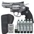 Revólver CO2 Rossi 708S 2,5" Niquelado Full Metal 4.5 + Coldre + CO2 e Esferas