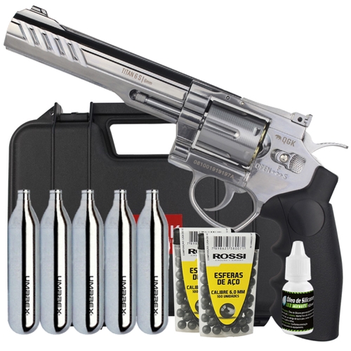 REVOLVER 357 MAGNUM  CILINDRO DE TITANIO 8 BALAS 