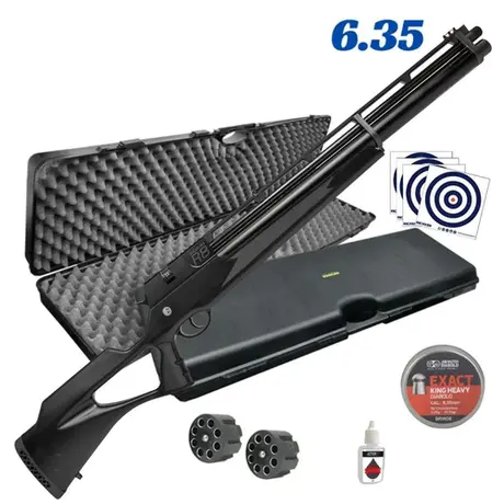 Carabina PCP Rossi R8 BLACK STD 6.35 + Case Rossi e Alvos