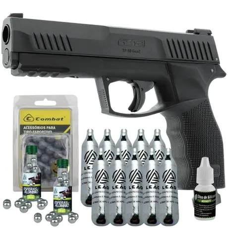 Pistola de Pressão CO2 Umarex T4E TP .50 Combo