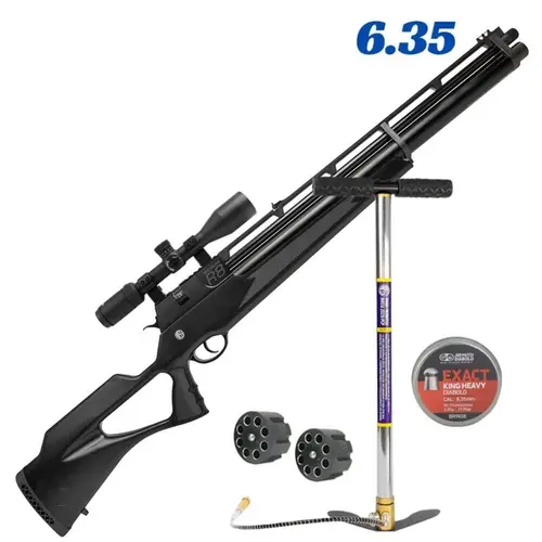 Carabina PCP Rossi R8 BLACK Standard 6.35 Combo