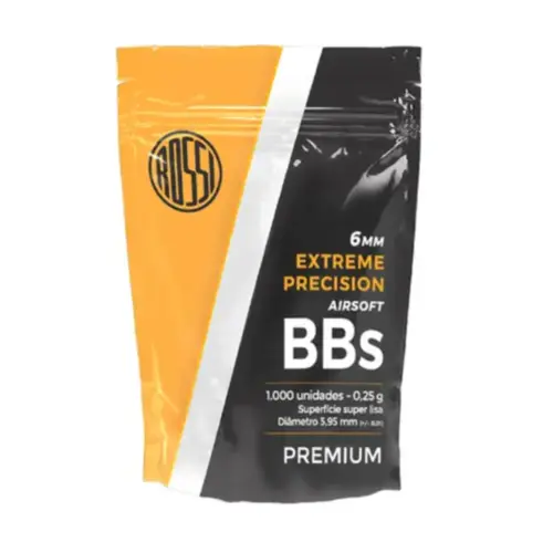 BBS Airsoft 0,25G 6mm 1000UN - ROSSI