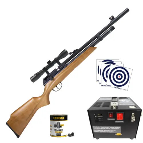 Carabina PCP Beeman 1331 Raider + Compressor + Luneta + Chumbinhos