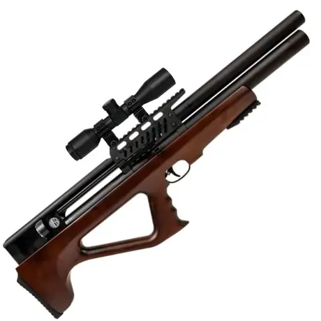 Carabina de Pressão PCP Rossi R35 Bullpup Madeira 5,5mm + Luneta Discovery MS 4x32