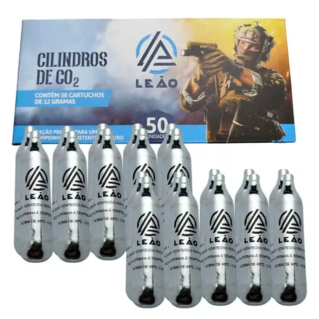 Cilindro CO2 12g Leão (20 Unidades)