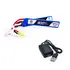Bateria Airsoft Lipo 2s 7,4V 20C 900MAH - LEAO + Carregador