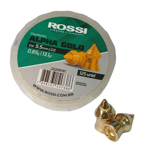 Chumbinho Rossi Alpha Gold 5,5 mm (125 un)
