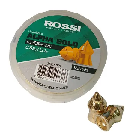 Chumbinho Rossi Alpha Gold 5,5 mm (125 un)