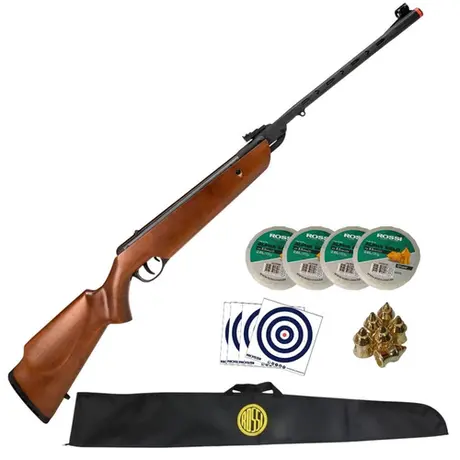 Carabina Rossi Dione Sport Madeira 5.5mm + Capa e chumbinhos Alpa Gold