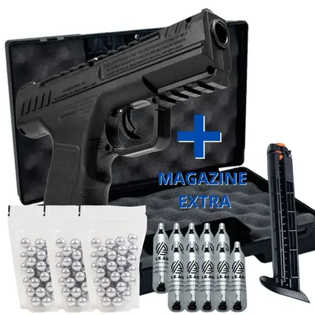 Pistola Beeman C02 .50 Rossi + C02 + 150 Esferas de aluminio + Maleta + Co2 e Magazine extra