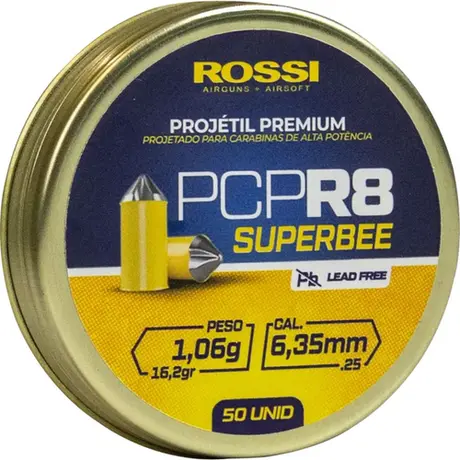 Projétil Premium Rossi PCP R8 6,35