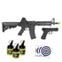 Kit Airsoft Rifle Vg M4A1 e Pistola Vg V307 Mola 6 + 3000 BBS e alvos