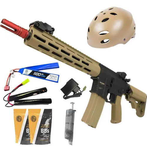 Rifle Elétrico AR15 Rossi Sentinel 10 TAN M-Lok 6 mm combo