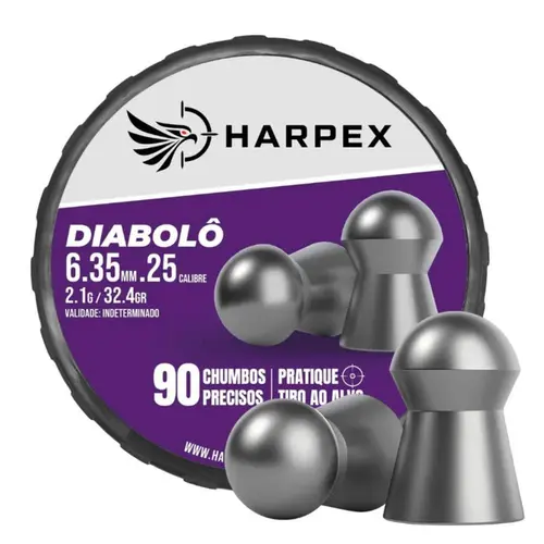 Chumbinho Harpex Diaolô 6.35mm 90 Unidades