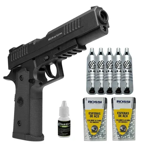 Pistola de Pressão CO2 1911 Tatical 6mm - Casa da Carabina -