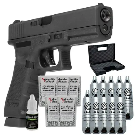 Pistola Glock Co2 Rossi G17 Blowback 4.5 Kit