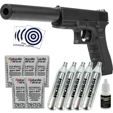 Pistola CO2 Glock G17 Magnum 4.5mm Kit