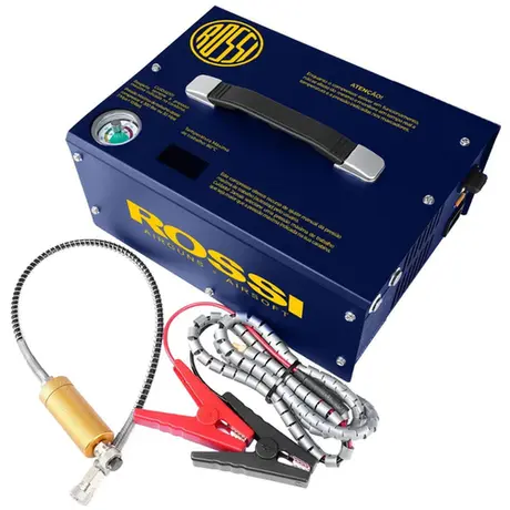 Compressor PCP Rossi Auto Stop 300 Bar 12V Bivolt Portátil