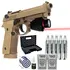 Pistola CO2 Rossi M92 Tan Blowback Full Metal 4.5mm Combo