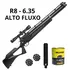Kit Carabina PCP Rossi R8 Alto Fluxo 6.35mm com Luneta