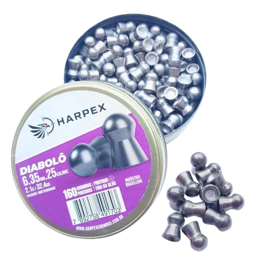 Chumbinho 6,35mm Harpex Diabolô 32,4GR – 160 Un