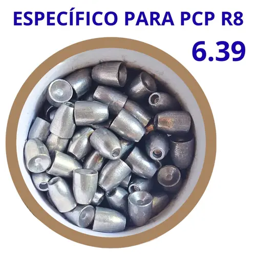 Chumbinho Slug 6.35mm 35gr para PCP R8 6.35 – 150un