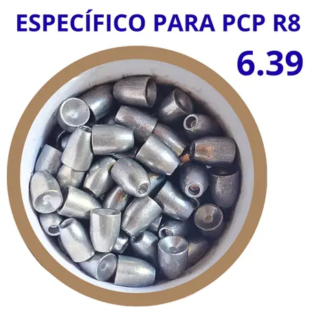Chumbinho Slug 6.35mm 35gr para PCP R8 6.35 – 150un