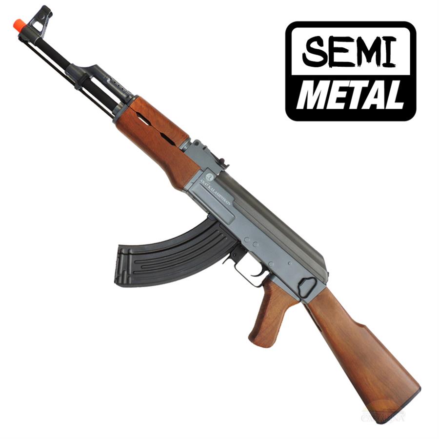 Rifle Airsoft AK47 Kalashnikov(elétrico) Semimetal Cybergun