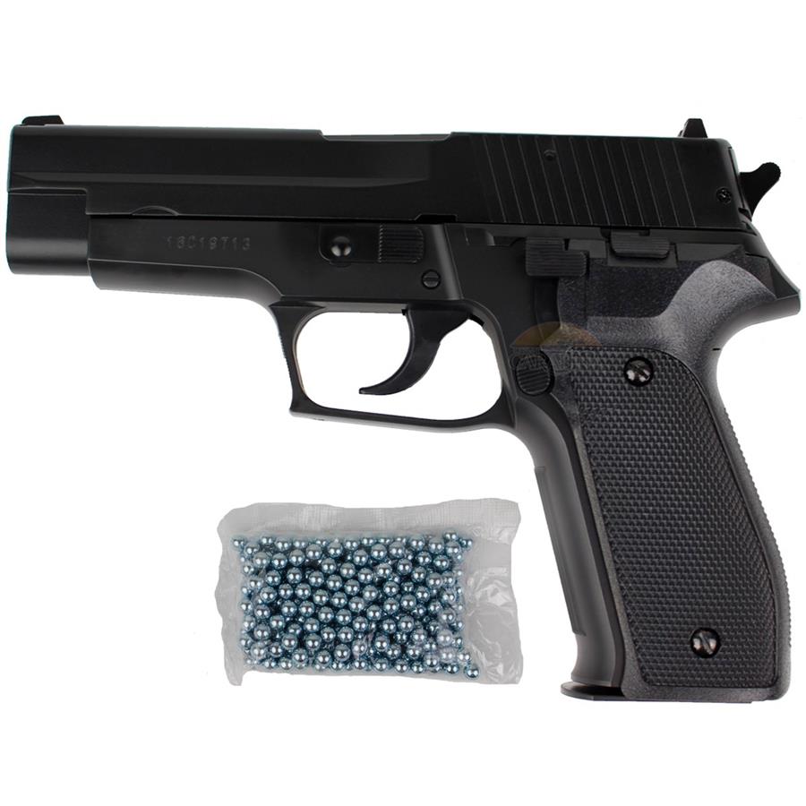 Pistola De Pressão Rossi Kwc P226 Slide Metal 45 100 Esferas 4029